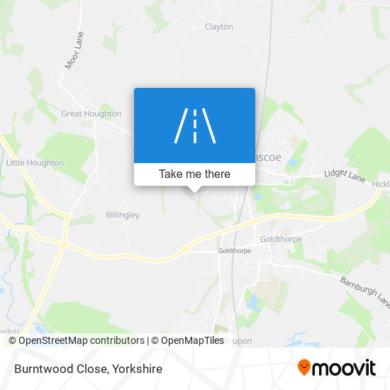 Burntwood Close map