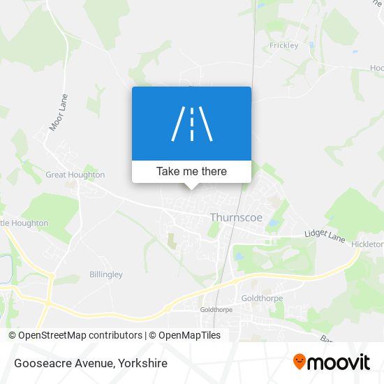 Gooseacre Avenue map
