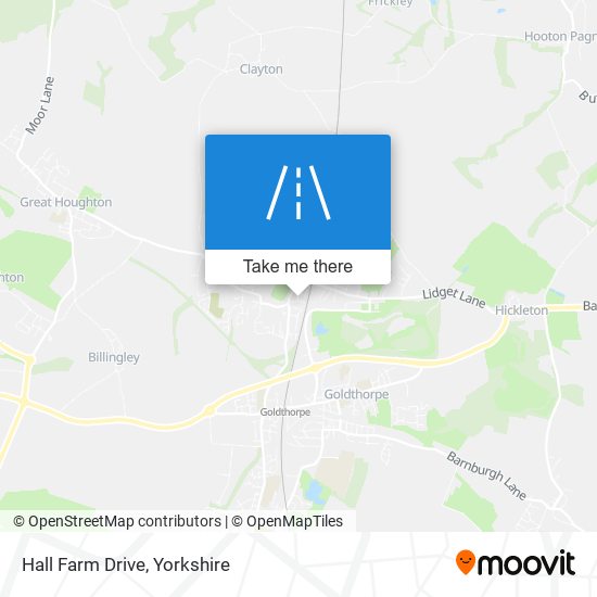 Hall Farm Drive map