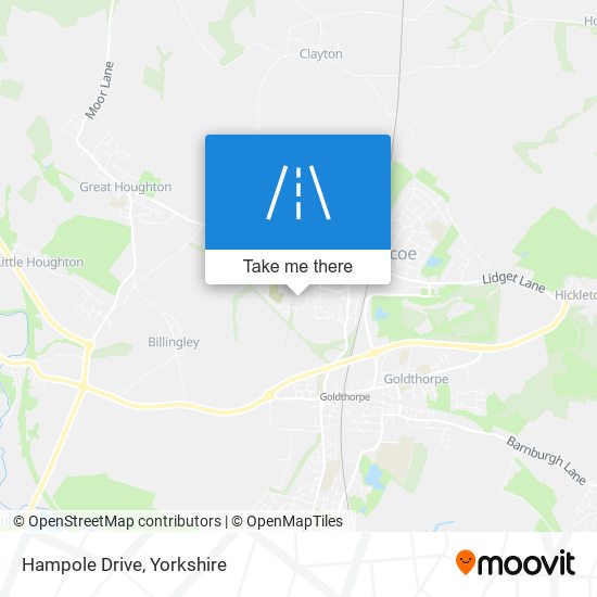 Hampole Drive map