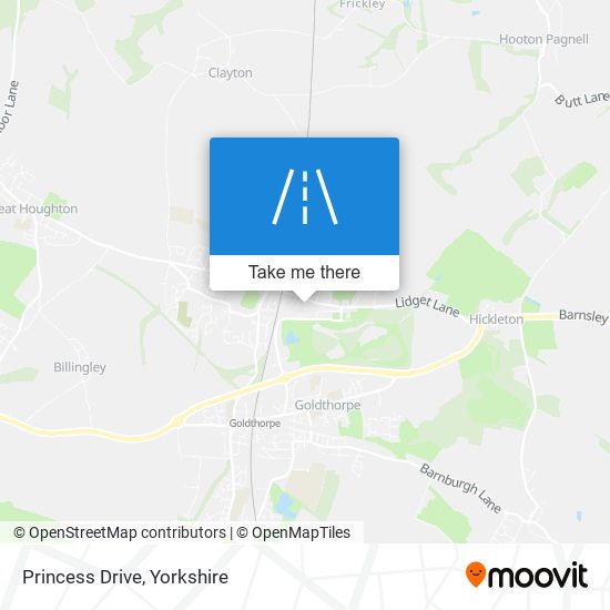 Princess Drive map