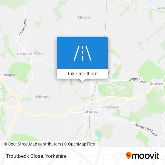 Troutbeck Close map
