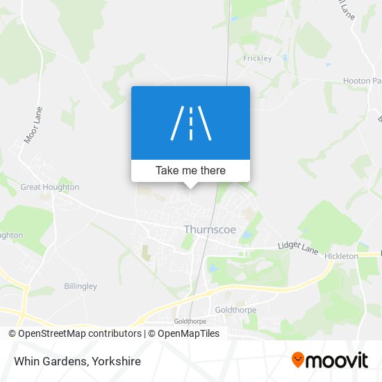 Whin Gardens map