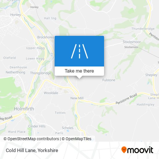 Cold Hill Lane map
