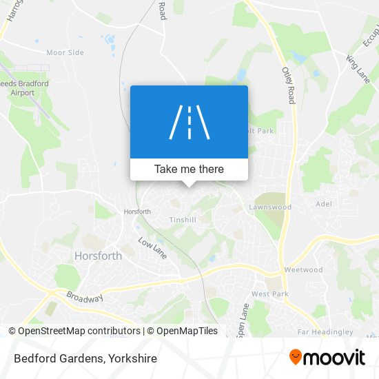Bedford Gardens map