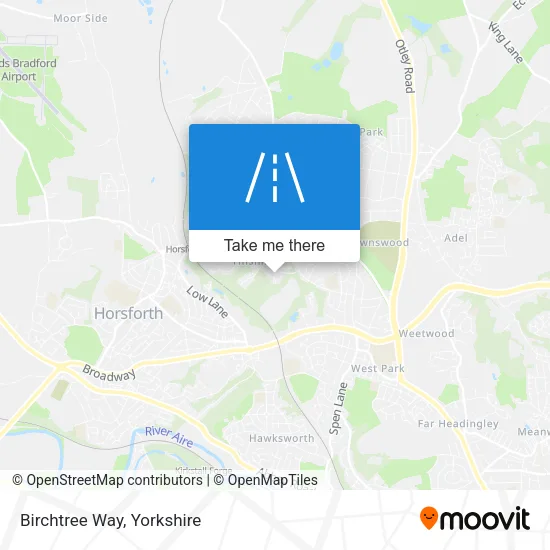 Birchtree Way map
