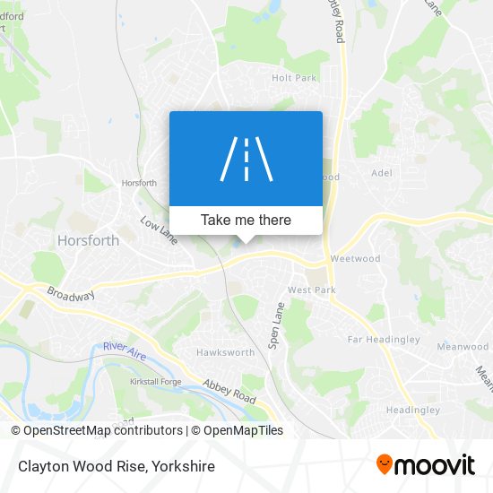 Clayton Wood Rise map