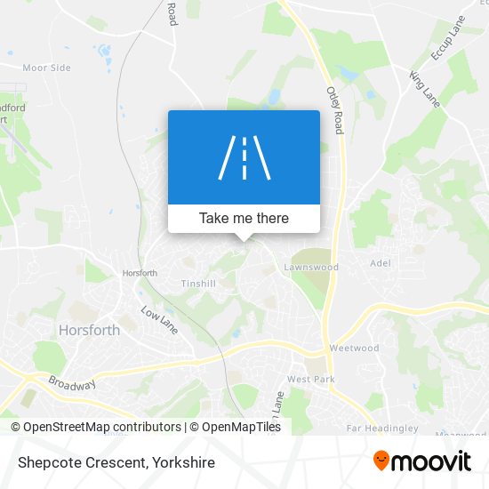 Shepcote Crescent map