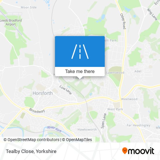 Tealby Close map