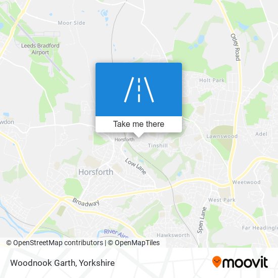 Woodnook Garth map