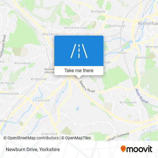 Newburn Drive map