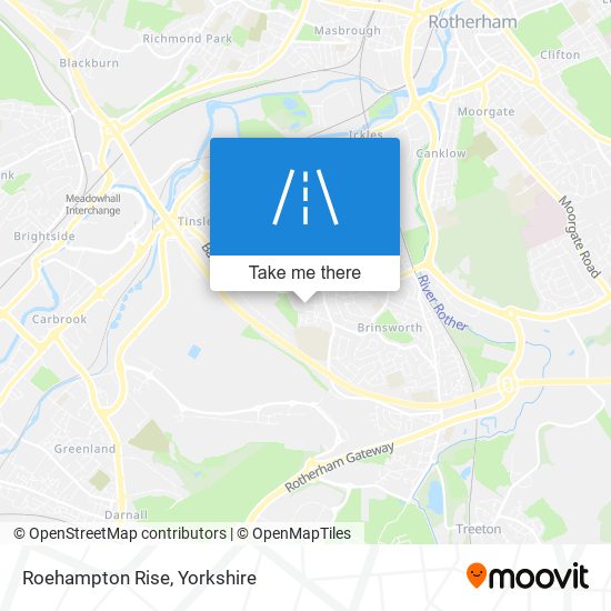 Roehampton Rise map