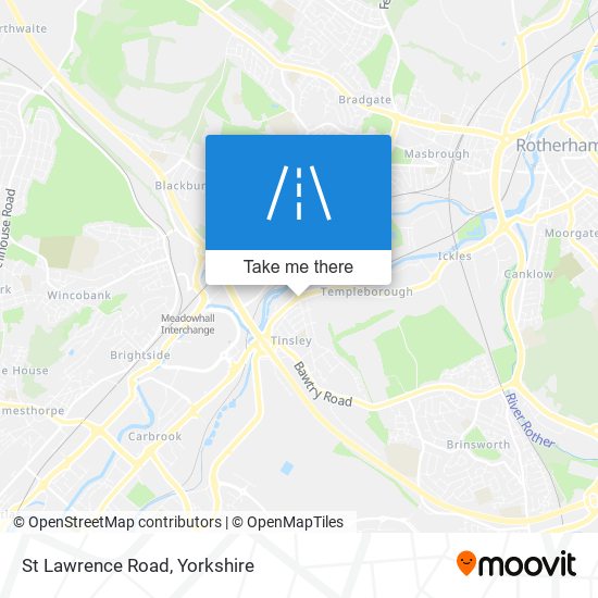 St Lawrence Road map