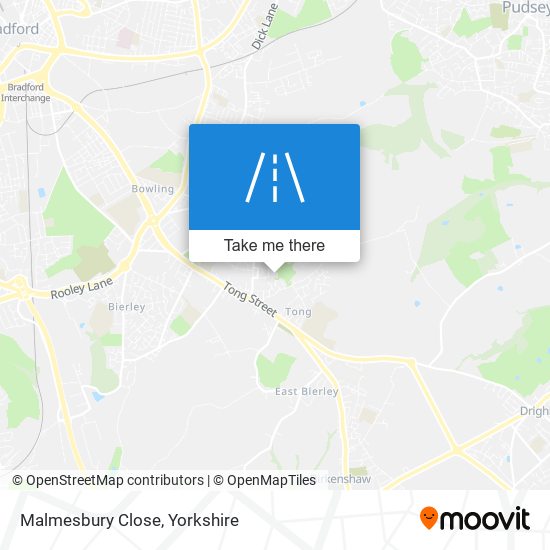 Malmesbury Close map