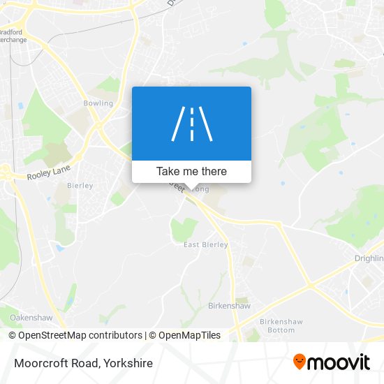 Moorcroft Road map