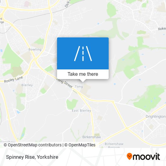 Spinney Rise map