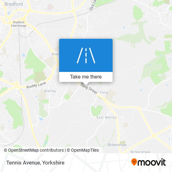 Tennis Avenue map