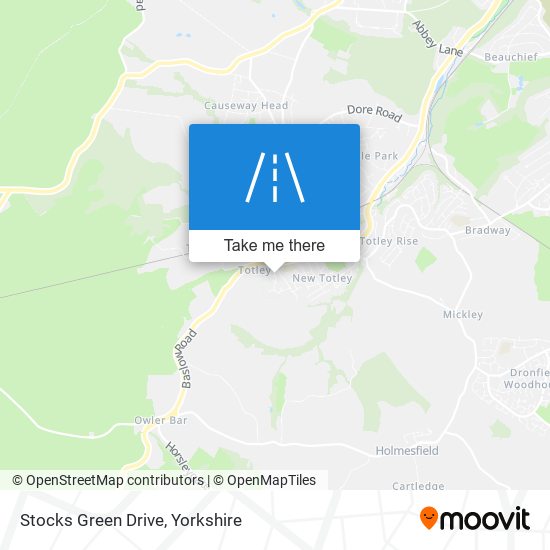 Stocks Green Drive map