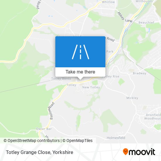 Totley Grange Close map