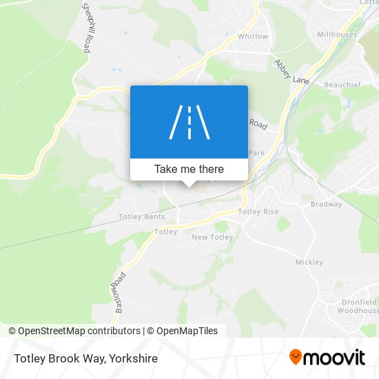 Totley Brook Way map