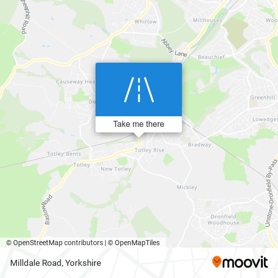 Milldale Road map