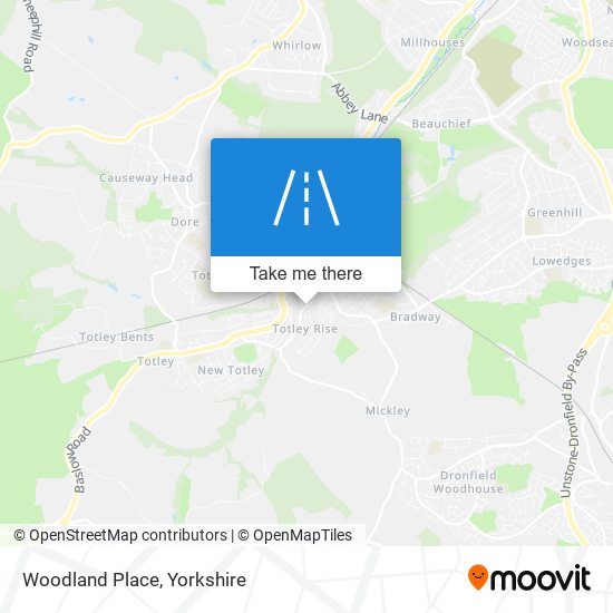 Woodland Place map