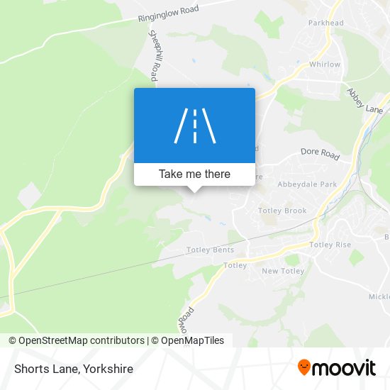 Shorts Lane map