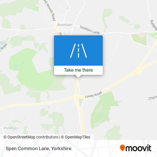 Spen Common Lane map