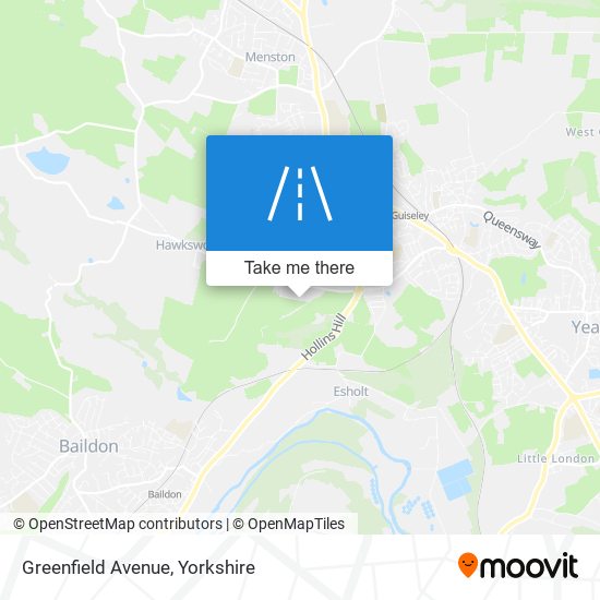 Greenfield Avenue map