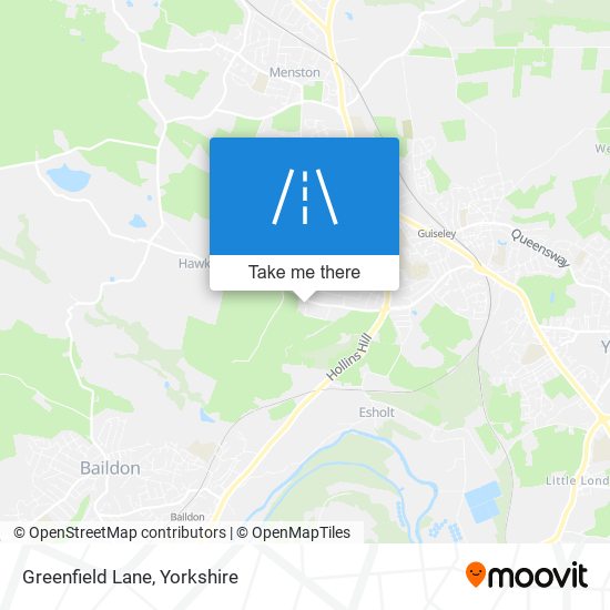 Greenfield Lane map