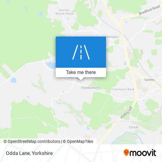 Odda Lane map