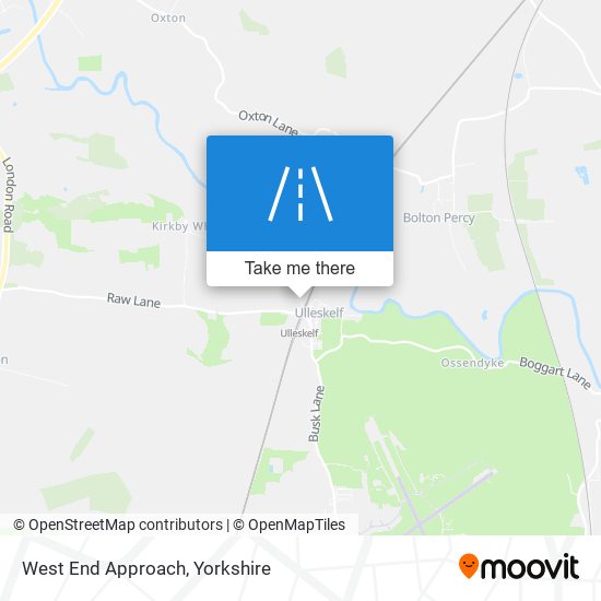 West End Approach map