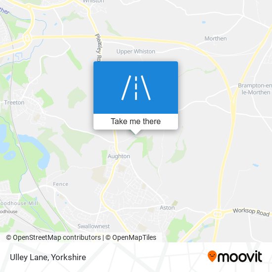 Ulley Lane map