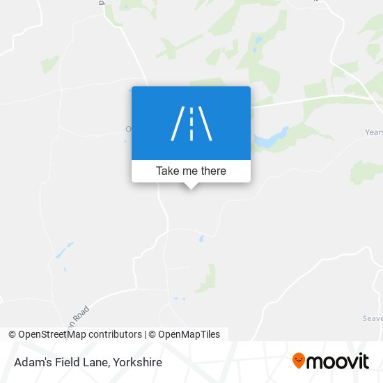 Adam's Field Lane map