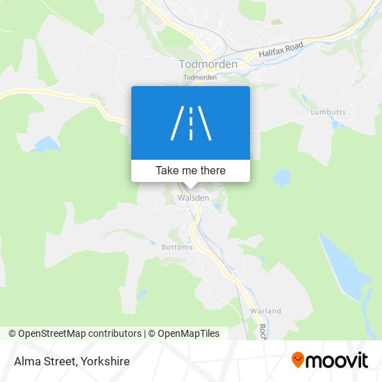 Alma Street map