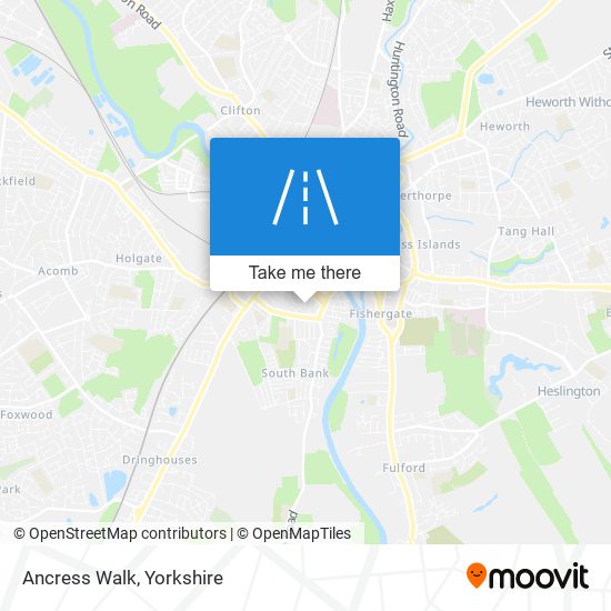Ancress Walk map