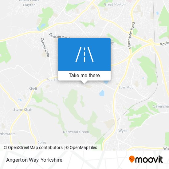 Angerton Way map