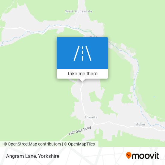 Angram Lane map