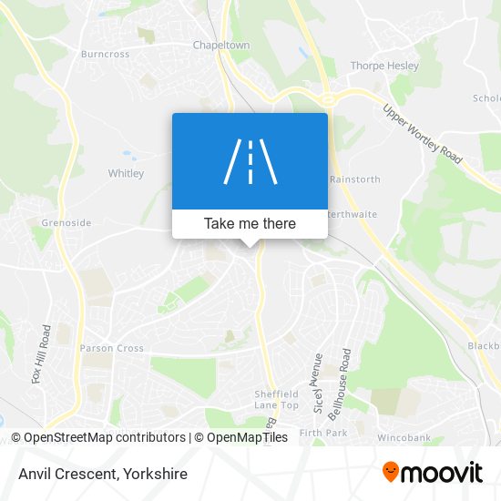 Anvil Crescent map