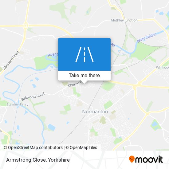 Armstrong Close map