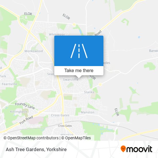 Ash Tree Gardens map