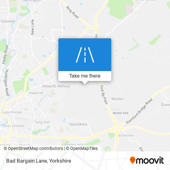 Bad Bargain Lane map