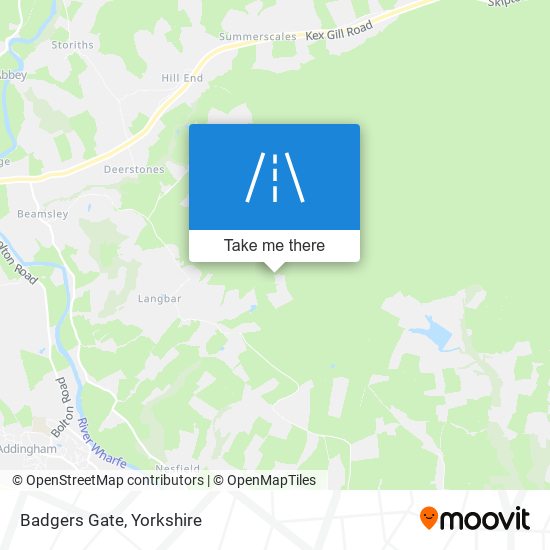 Badgers Gate map