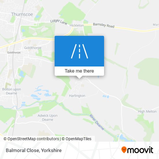 Balmoral Close map