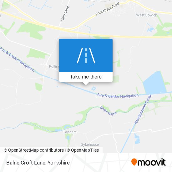 Balne Croft Lane map