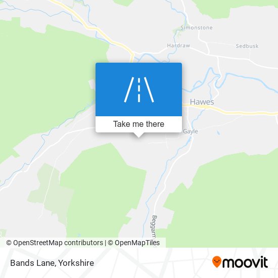 Bands Lane map