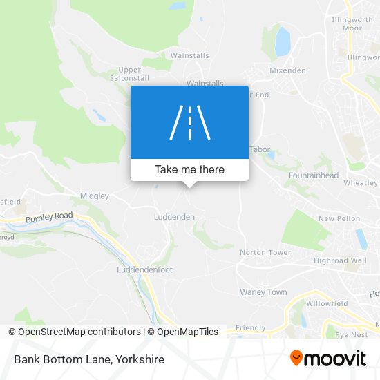 Bank Bottom Lane map