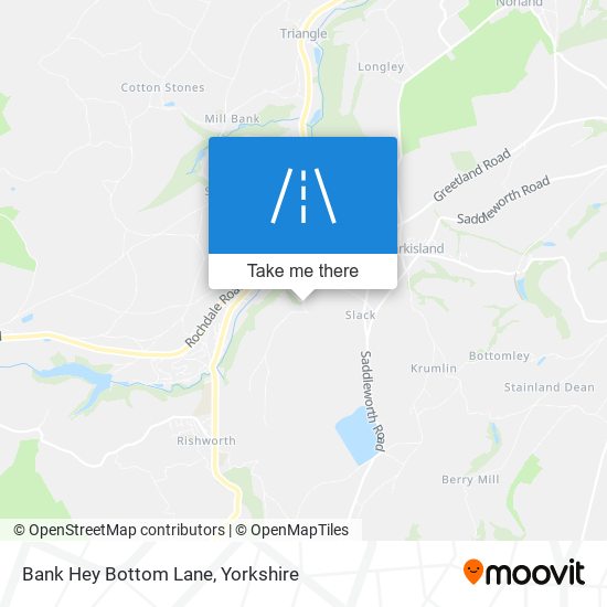 Bank Hey Bottom Lane map