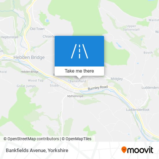 Bankfields Avenue map