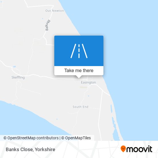 Banks Close map